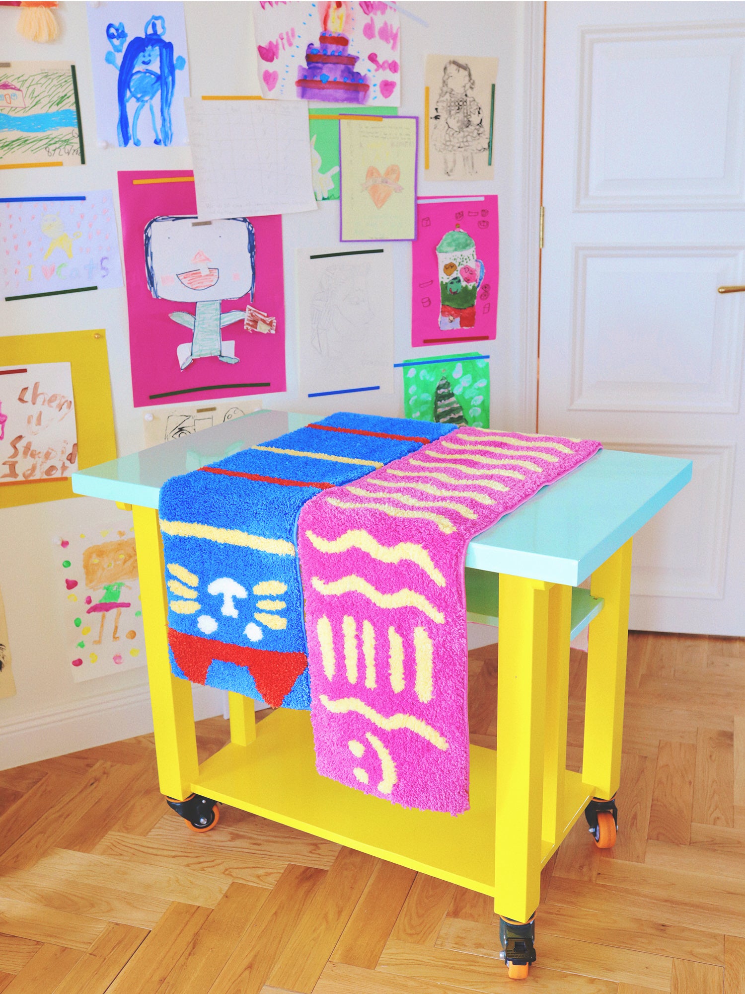 Gemini Bug - Doodle Tropical Fish -  Hot Pink