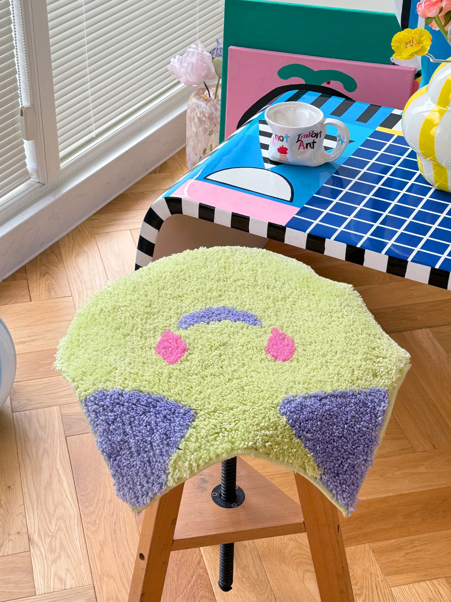 Hexscape - Meow Party - Meadow Green