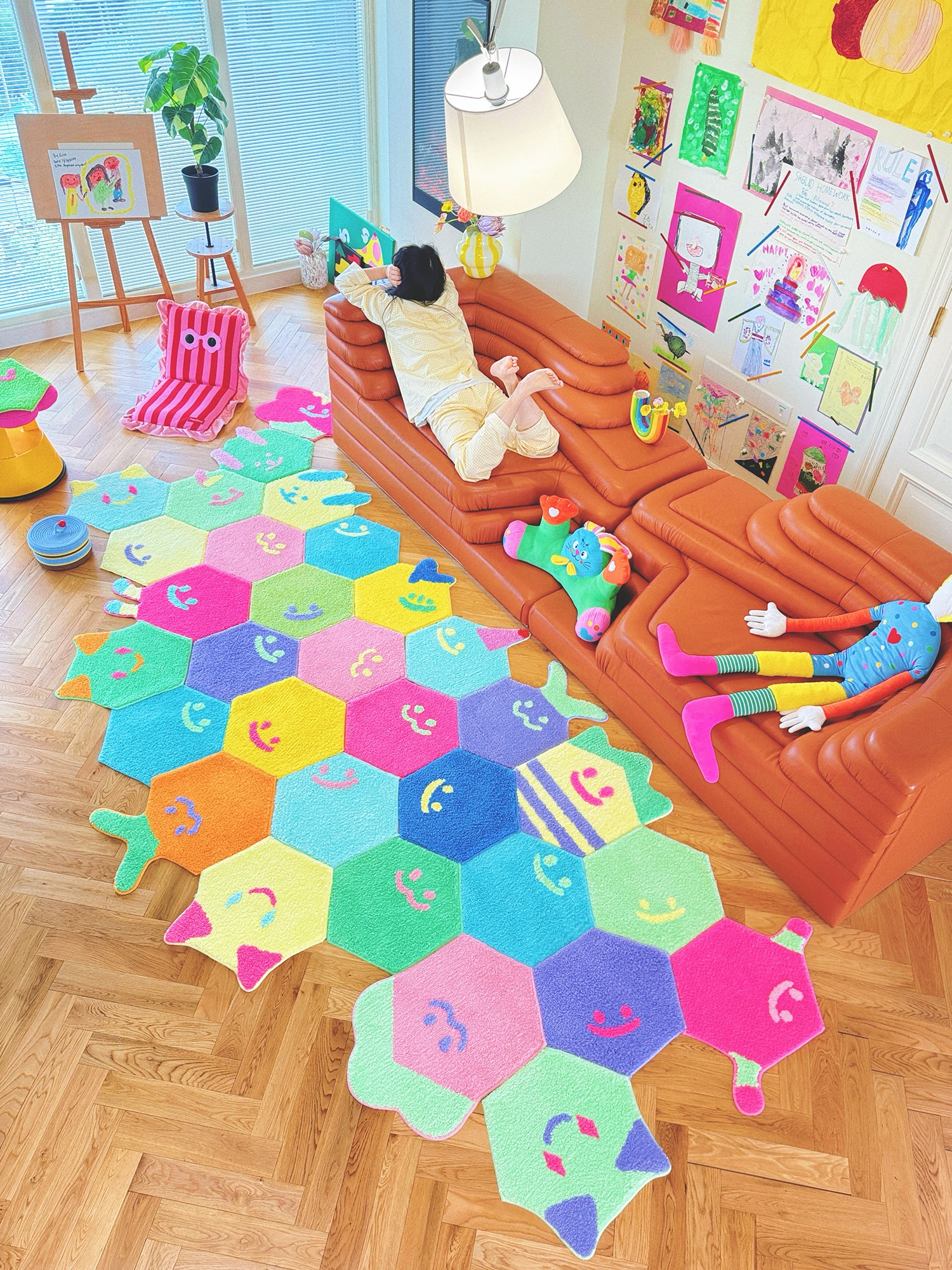 Hexscape - Happy Smile -  Neon Mint