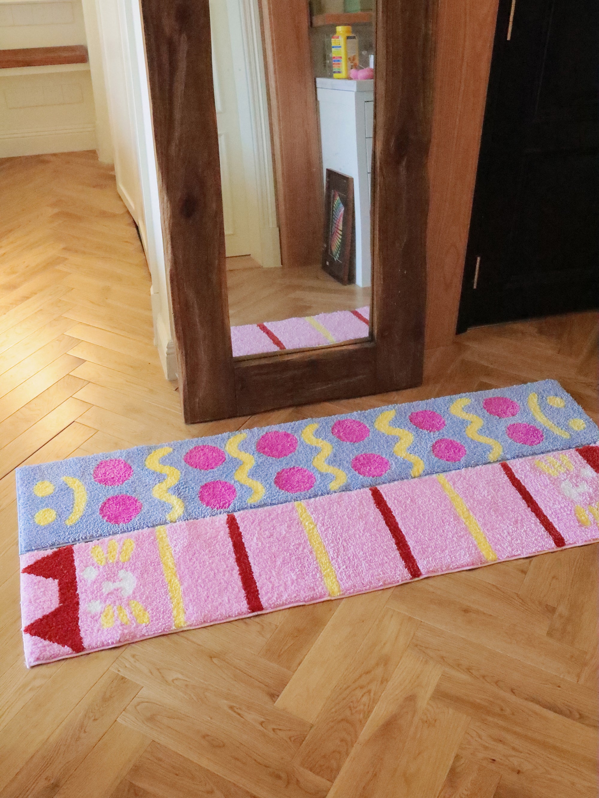 Gemini Bug-Line Cat -  Pink with Cherry