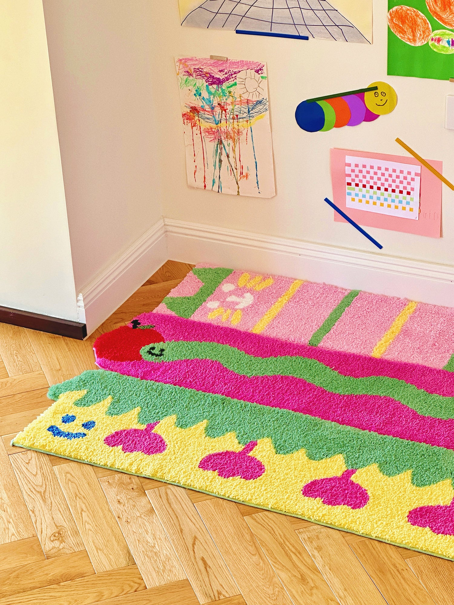 Gemini Bug-Line Cat - Pink with Mint