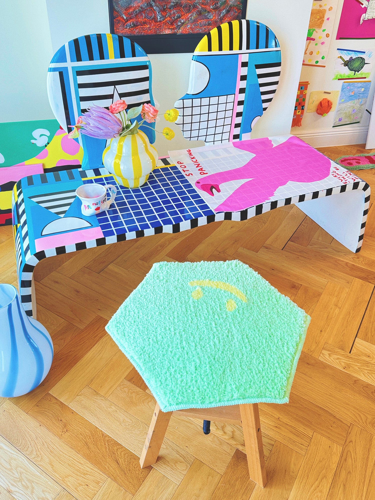 Hexscape - Happy Smile -  Neon Mint