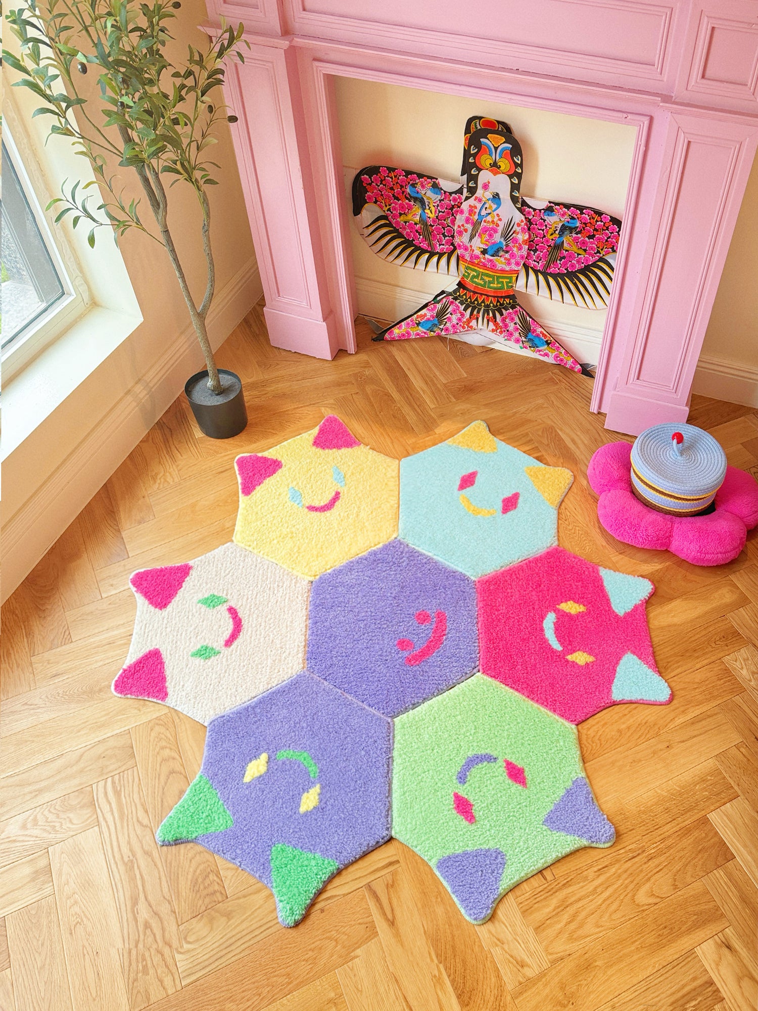 Hexscape - Meow Party - Spring Green