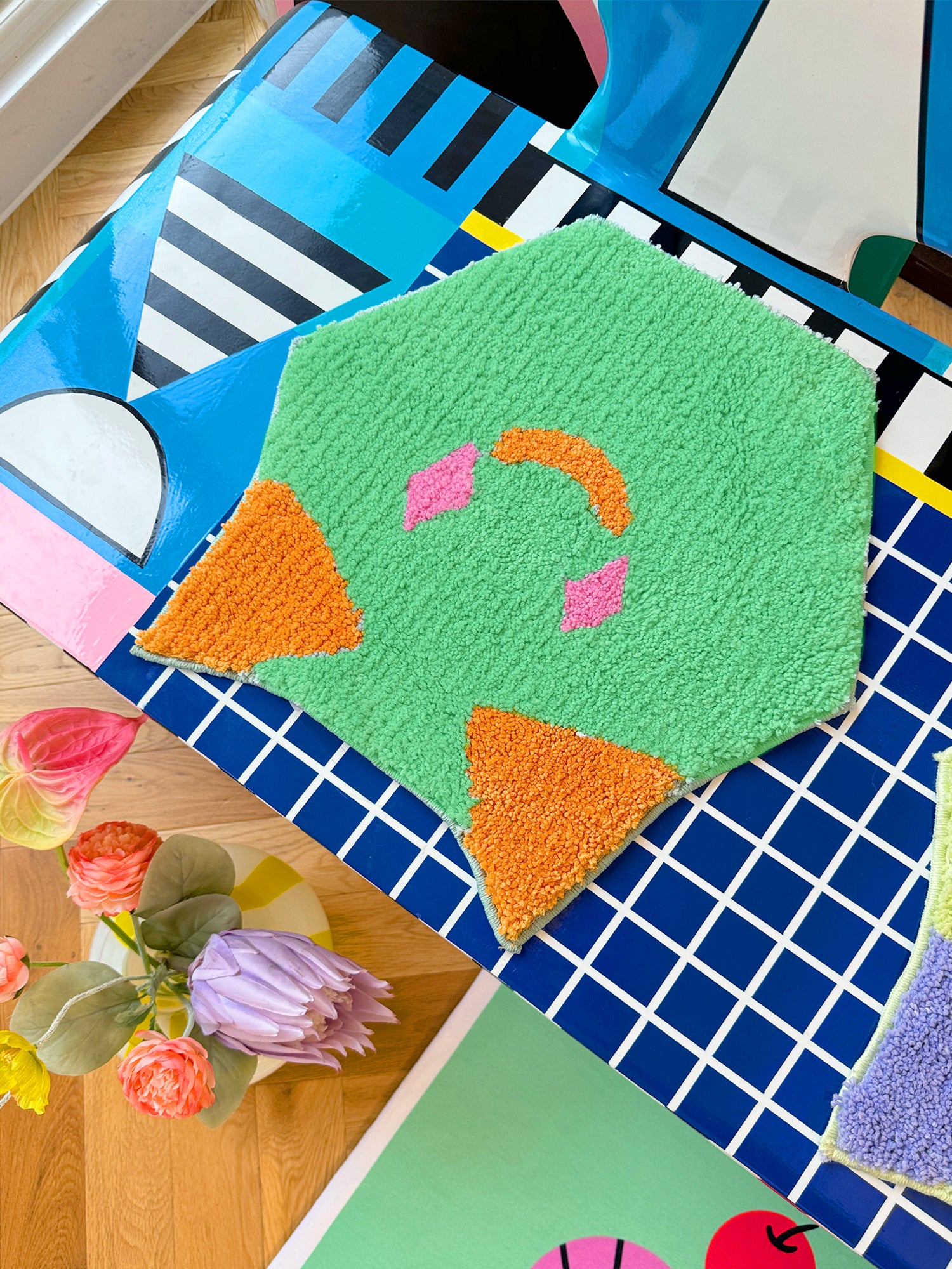 Hexscape - Meow Party - Spring Green